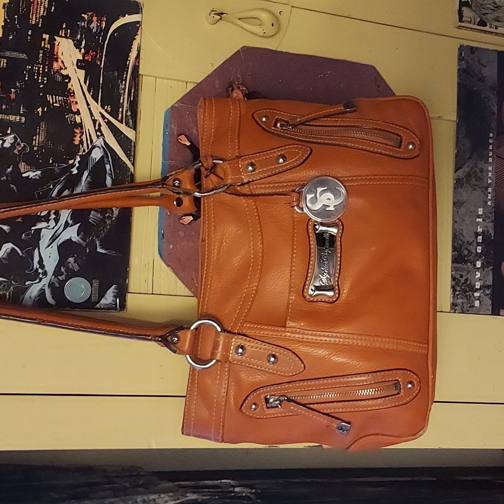 VTG SOPHIA CAPERELLI orange Leather
